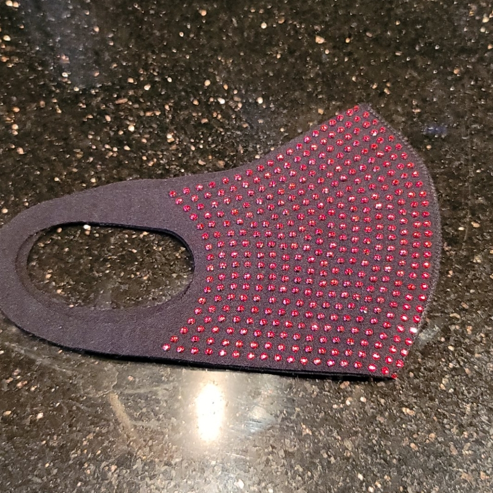 Rhinestone Face Mask